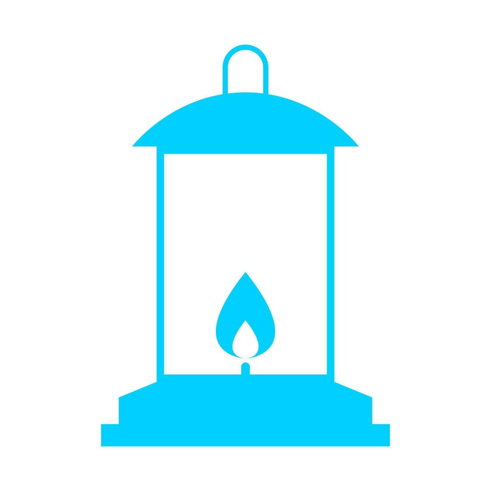 Camp light on white background vector