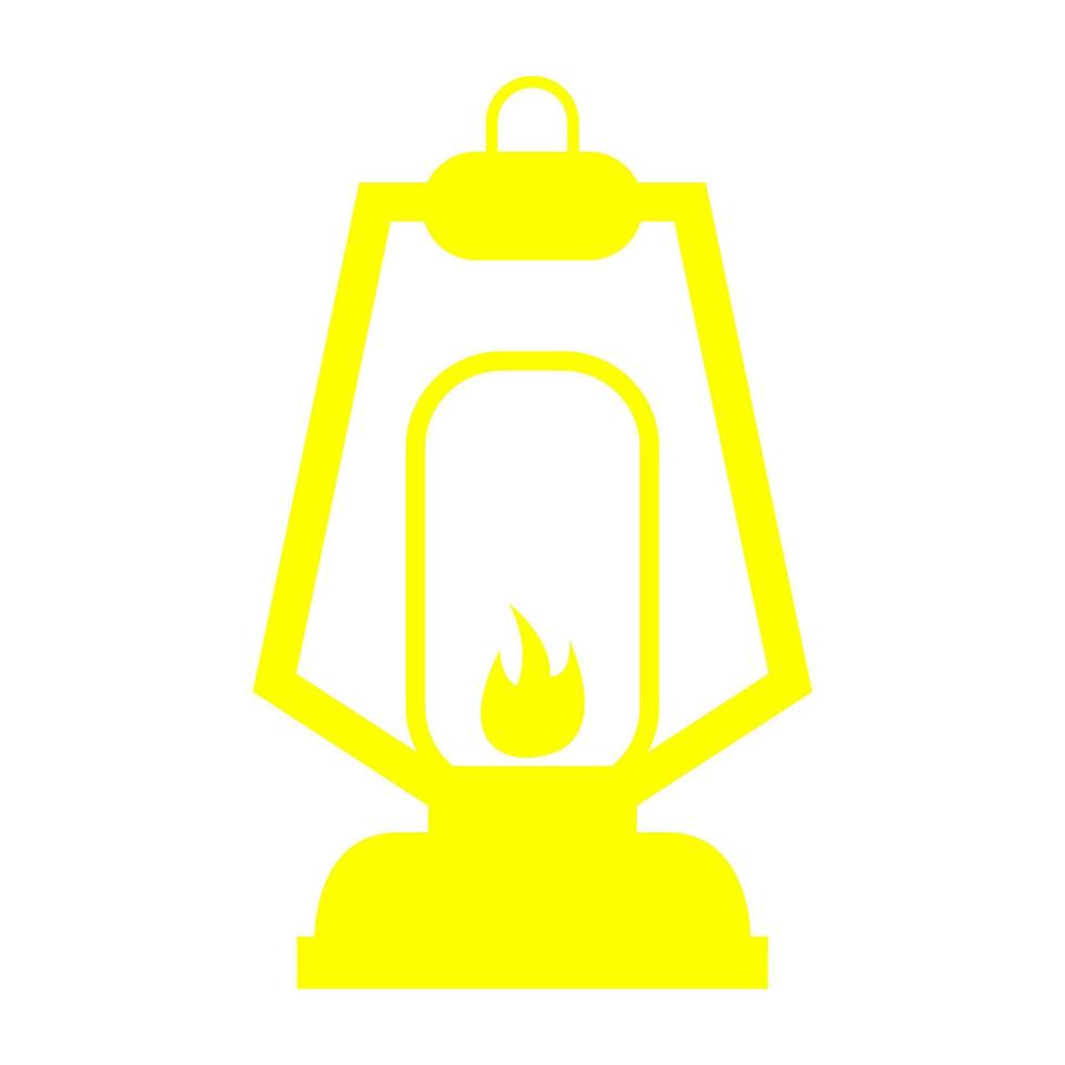 Camp light on white background vector