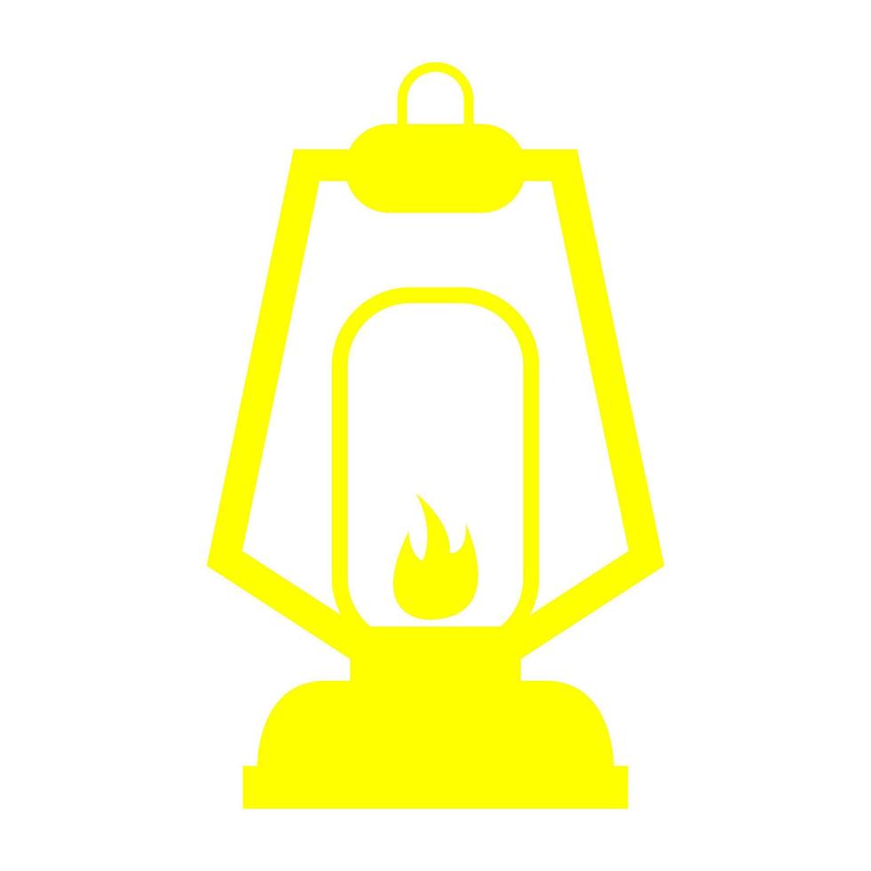 Camp light on white background vector