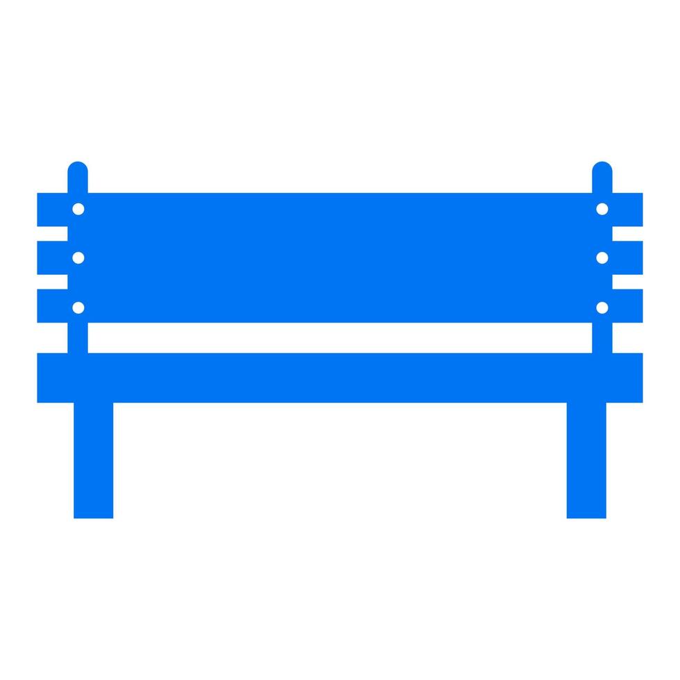 Bench on white background vector