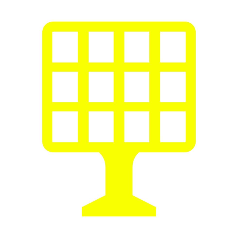 Solar panel on white background vector