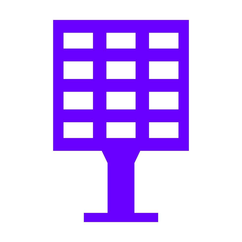 Solar panel on white background vector