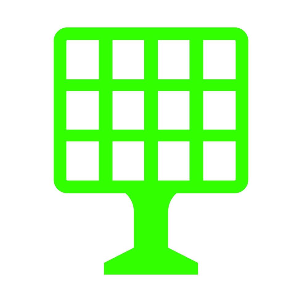 Solar panel on white background vector
