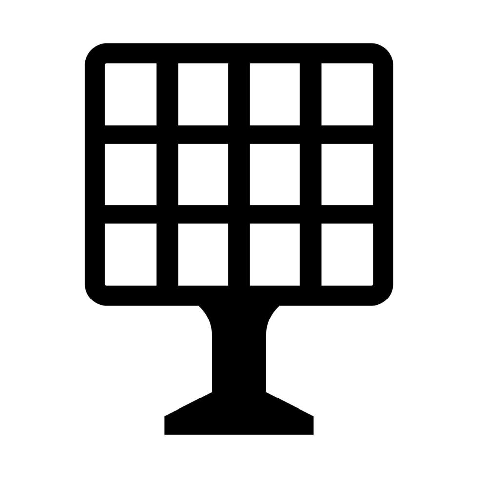 Solar panel on white background vector