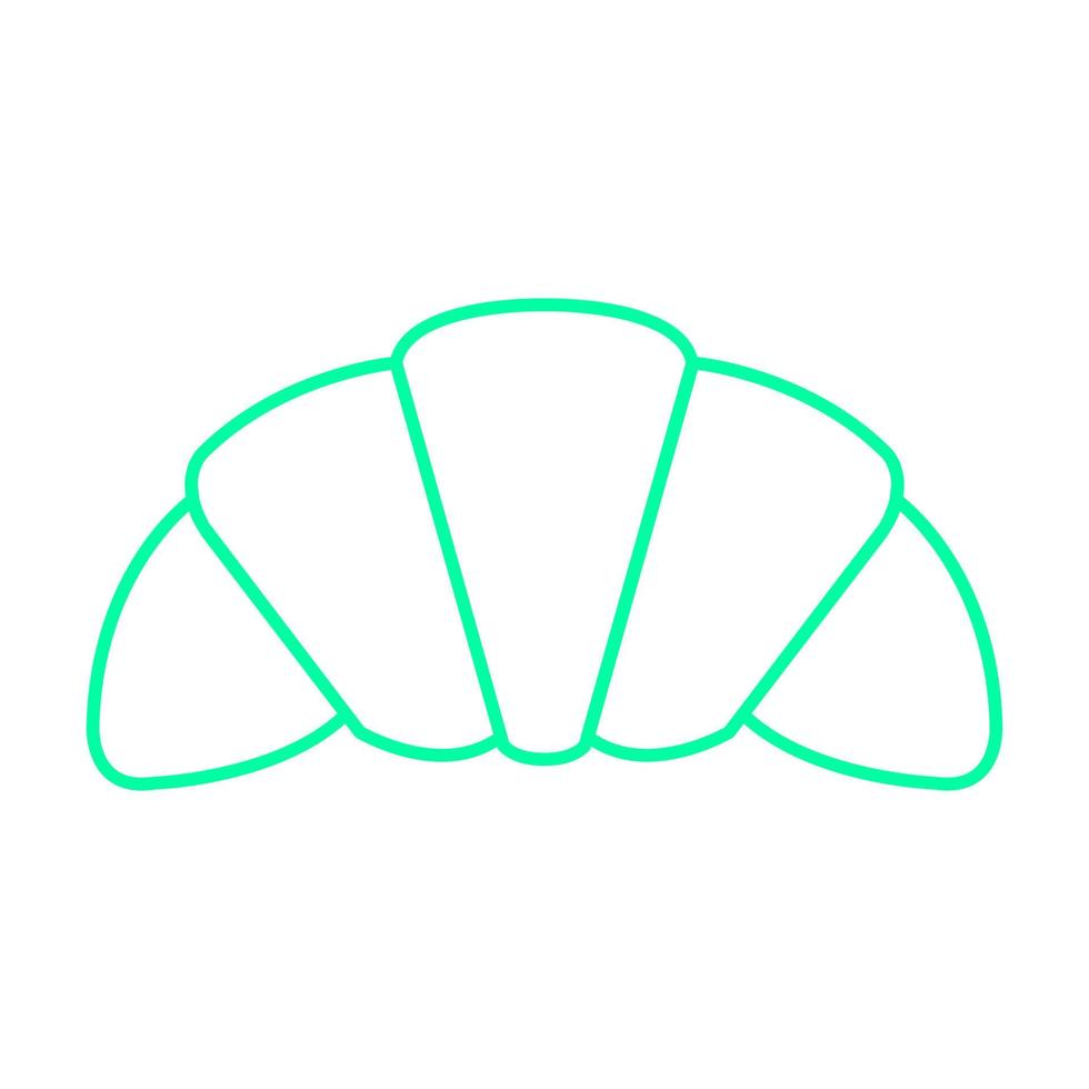 Croissant illustrated on a white background vector
