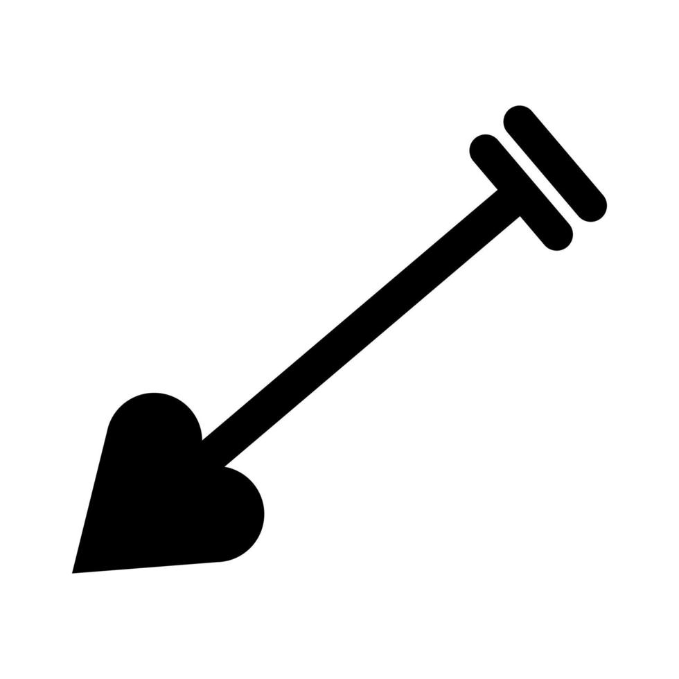 Cupid arrow illustrated on white background vector