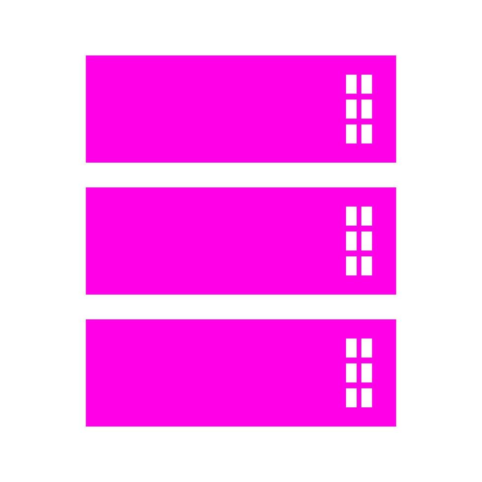 Server illustrated on a white background vector