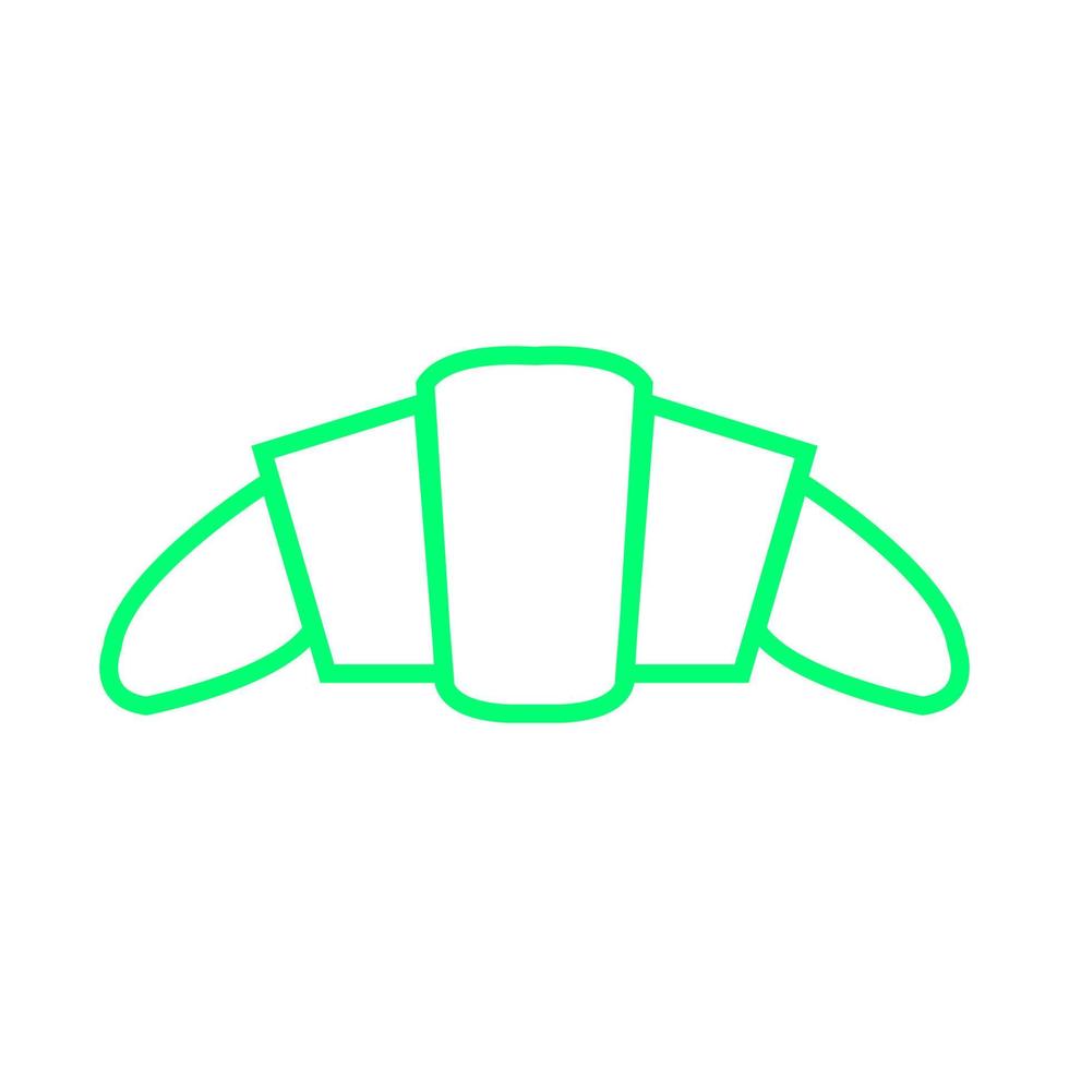 Croissant illustrated on a white background vector