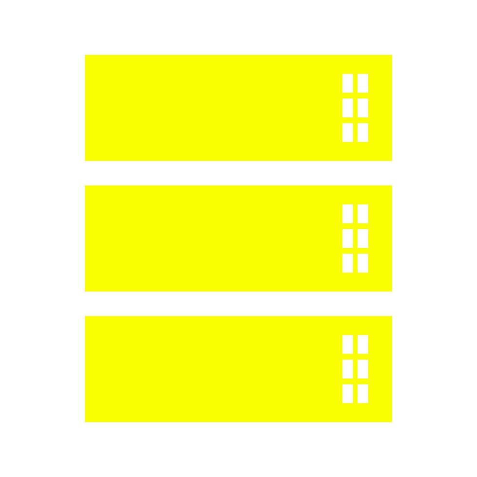 Server illustrated on a white background vector