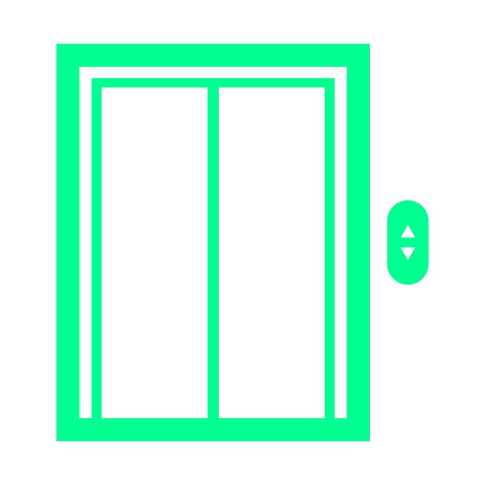 Elevator illustrated on a white background vector