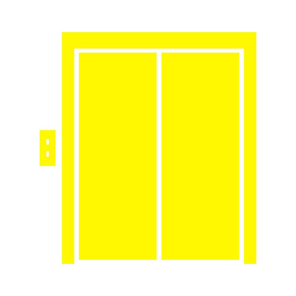 Elevator illustrated on a white background vector