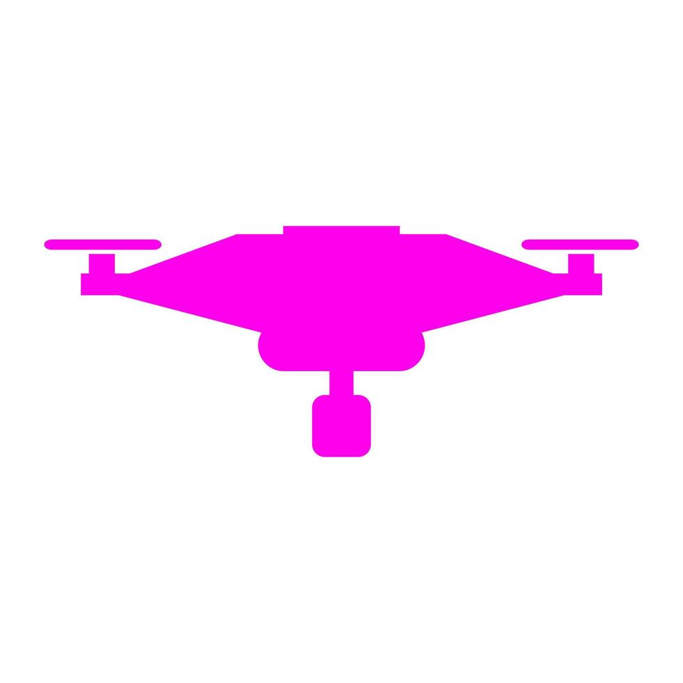 drone ilustrado sobre un fondo blanco vector