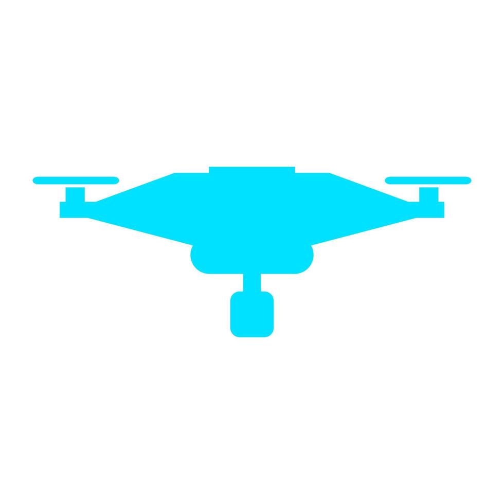 Drone illustrated on a white background vector