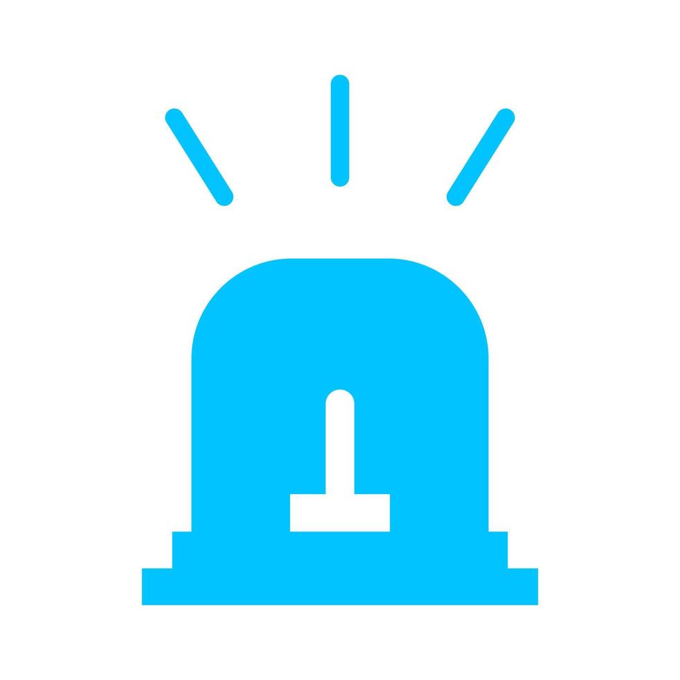 Alarm siren illustrated on a white background vector