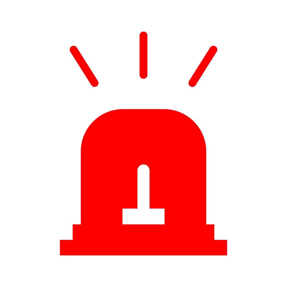 Alarm siren illustrated on a white background vector