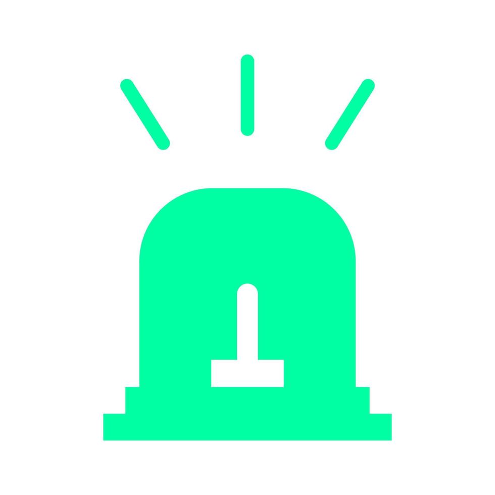 Alarm siren illustrated on a white background vector