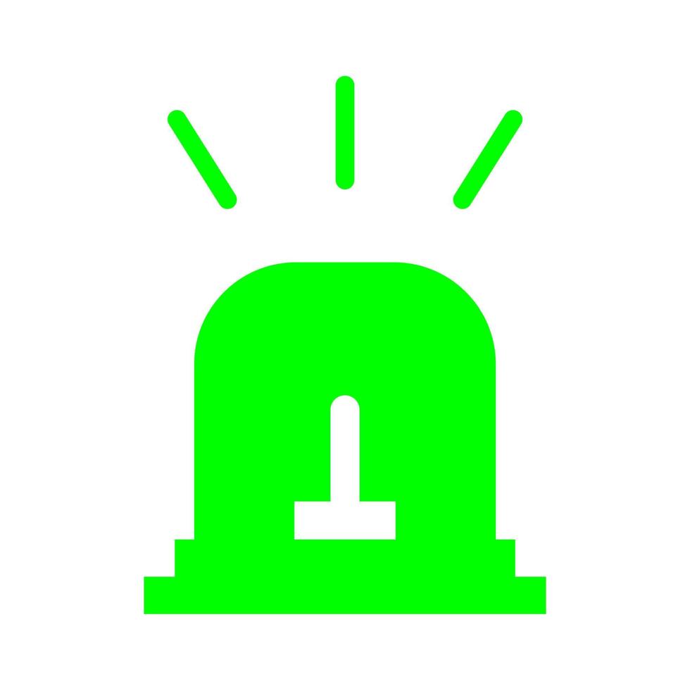 Alarm siren illustrated on a white background vector