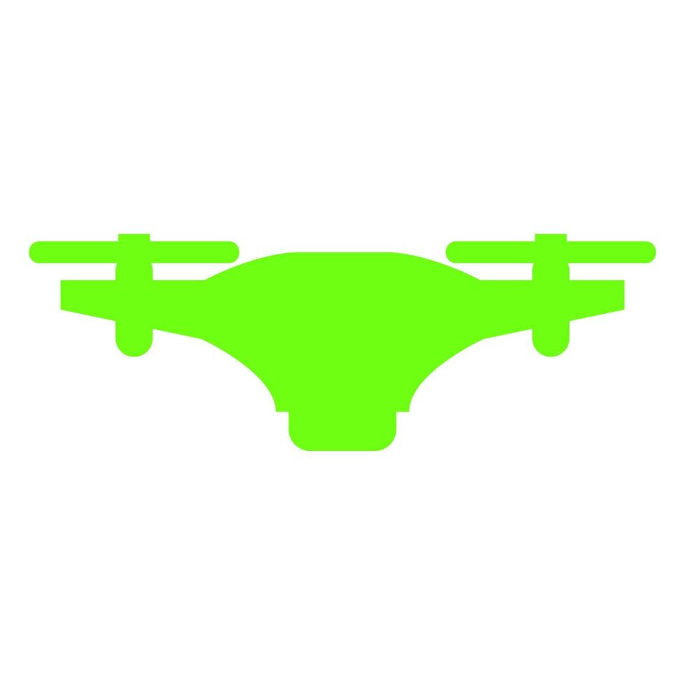 Drone illustrated on a white background vector