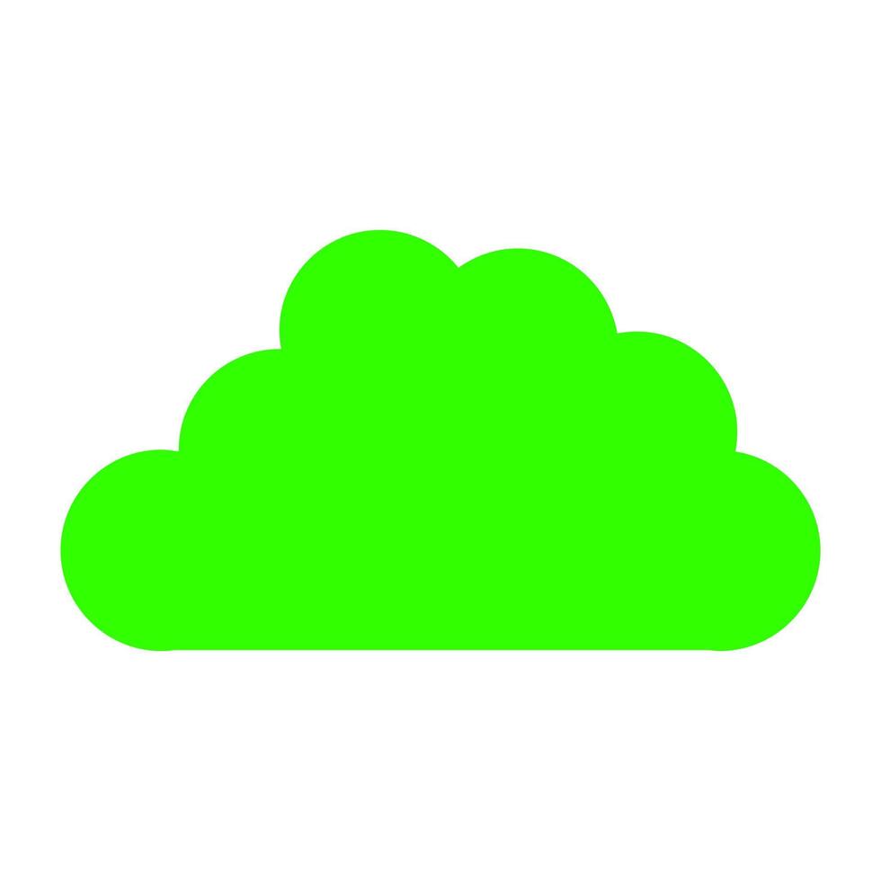 nube sobre fondo blanco vector