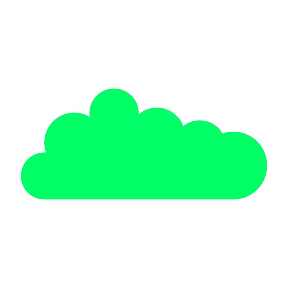 Cloud on white background vector