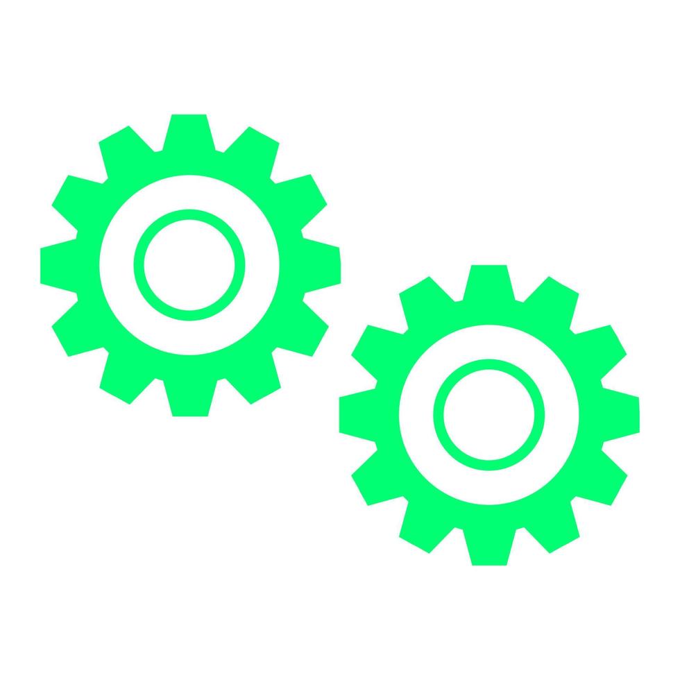 Gear on white background vector