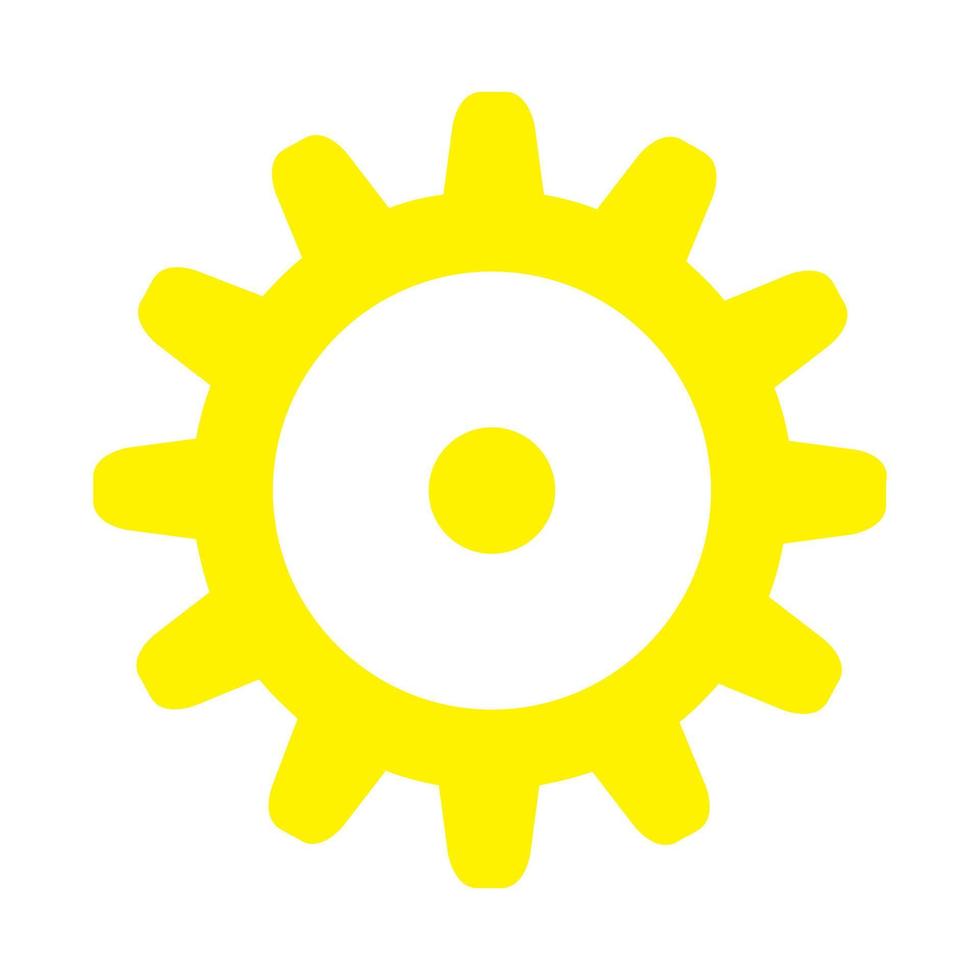 Gear on white background 4792933 Vector Art at Vecteezy