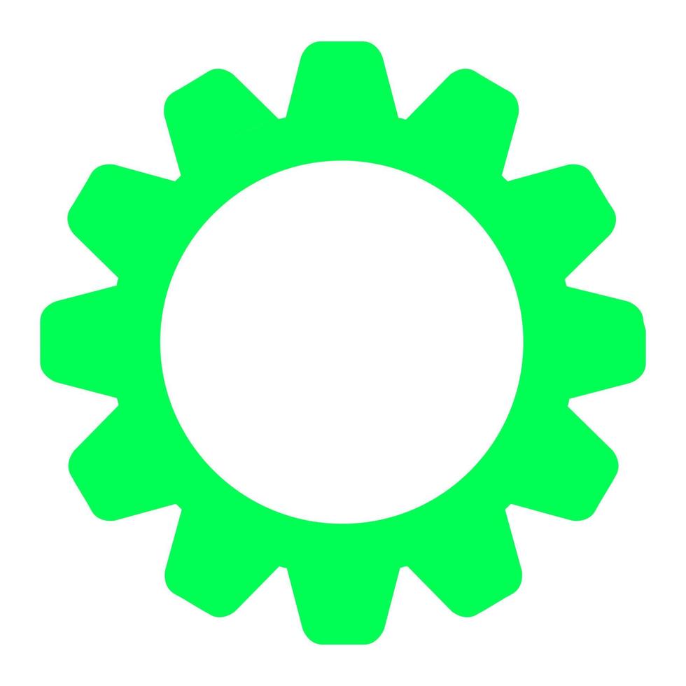 Gear on white background vector