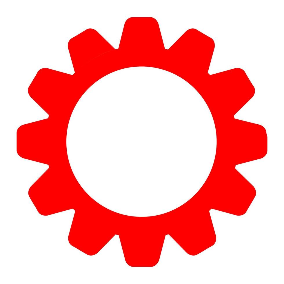 Gear on white background vector