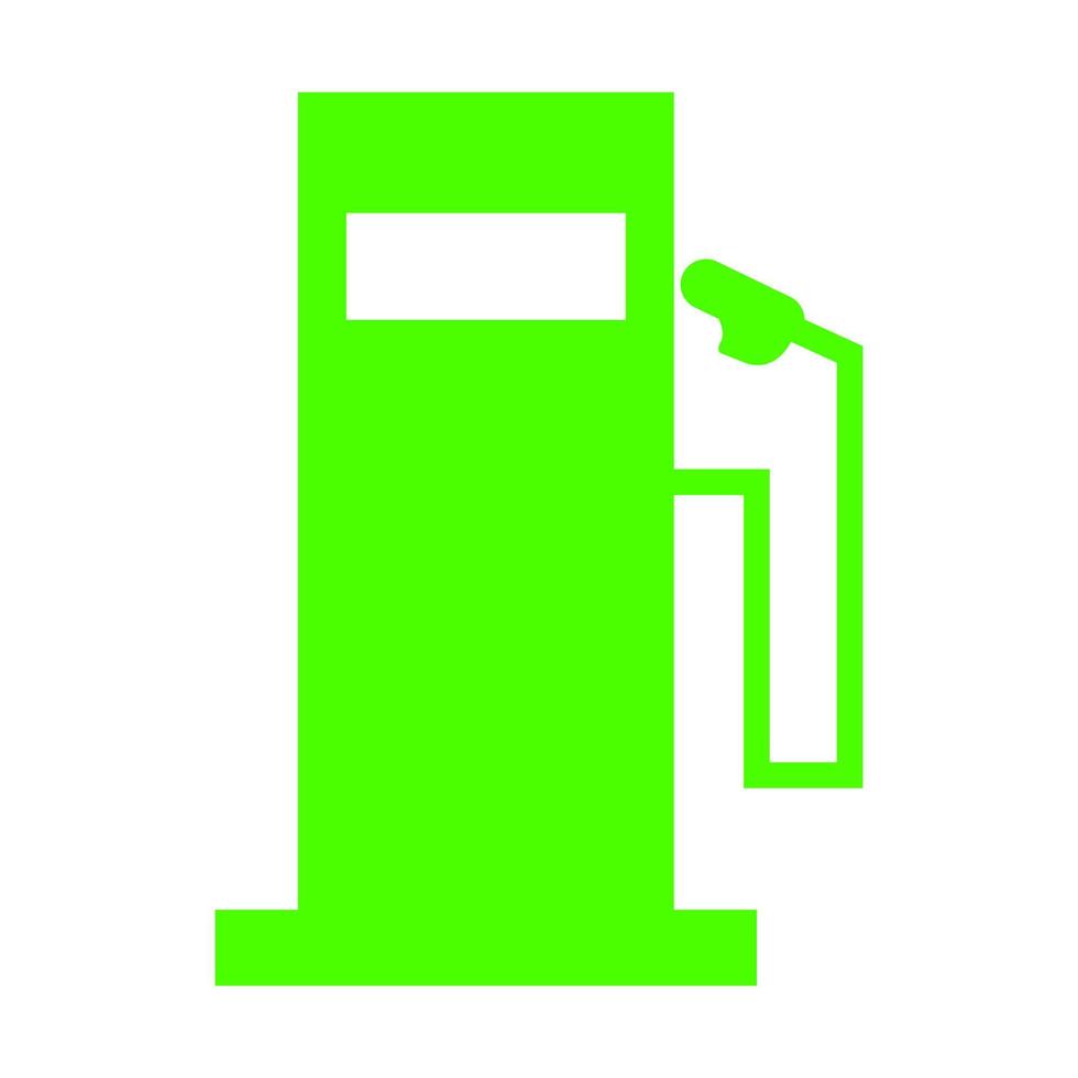 gasolinera sobre fondo blanco vector