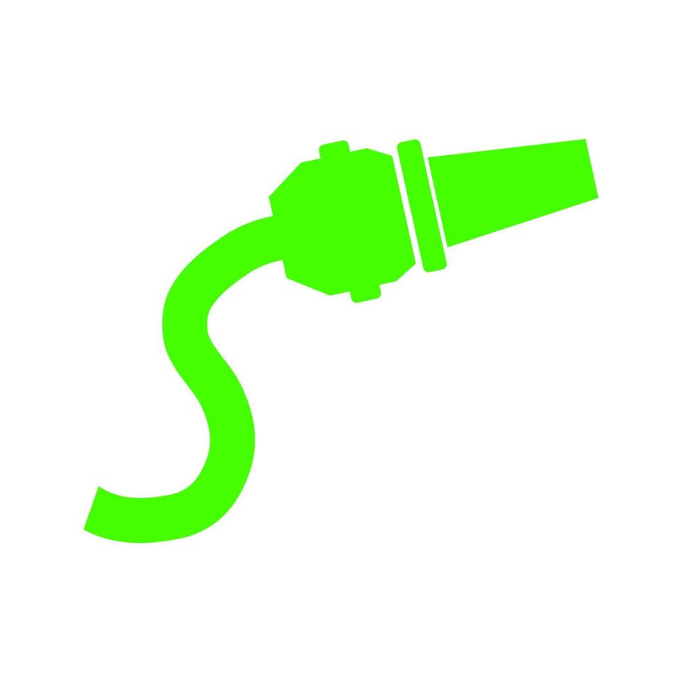 Fire hose on white background vector