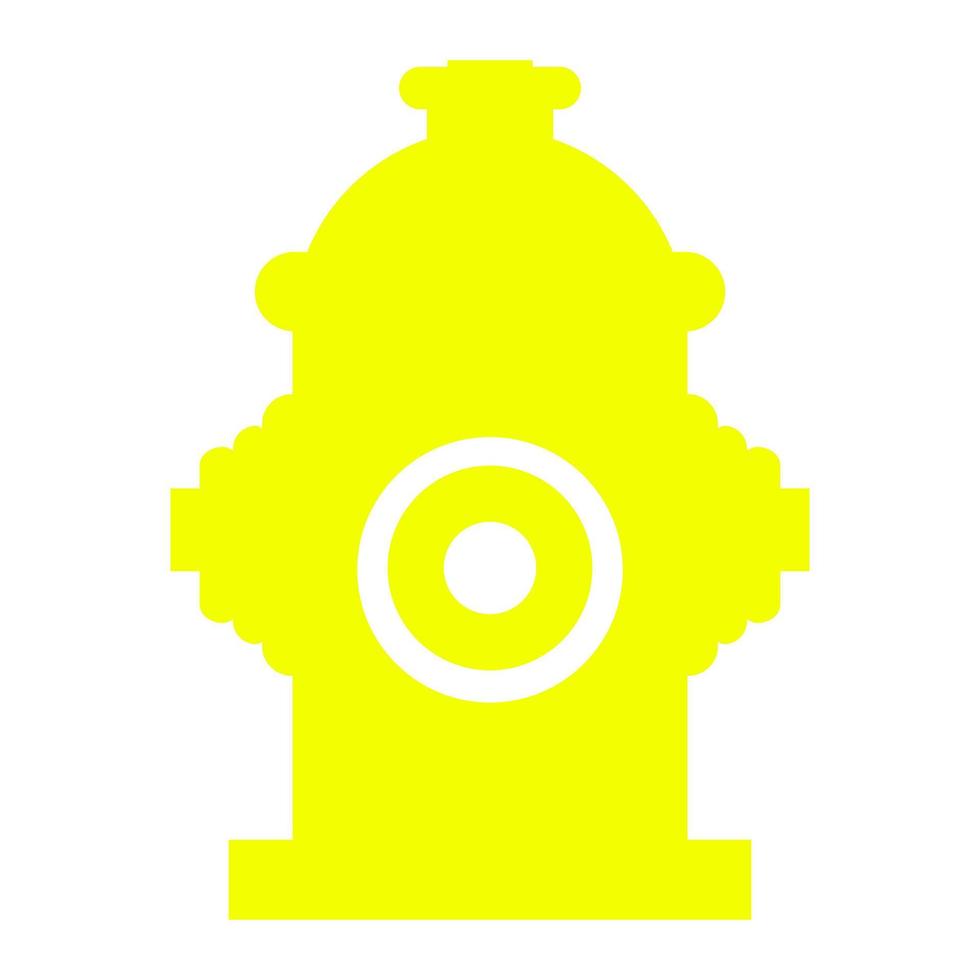 Hydrant on white background vector