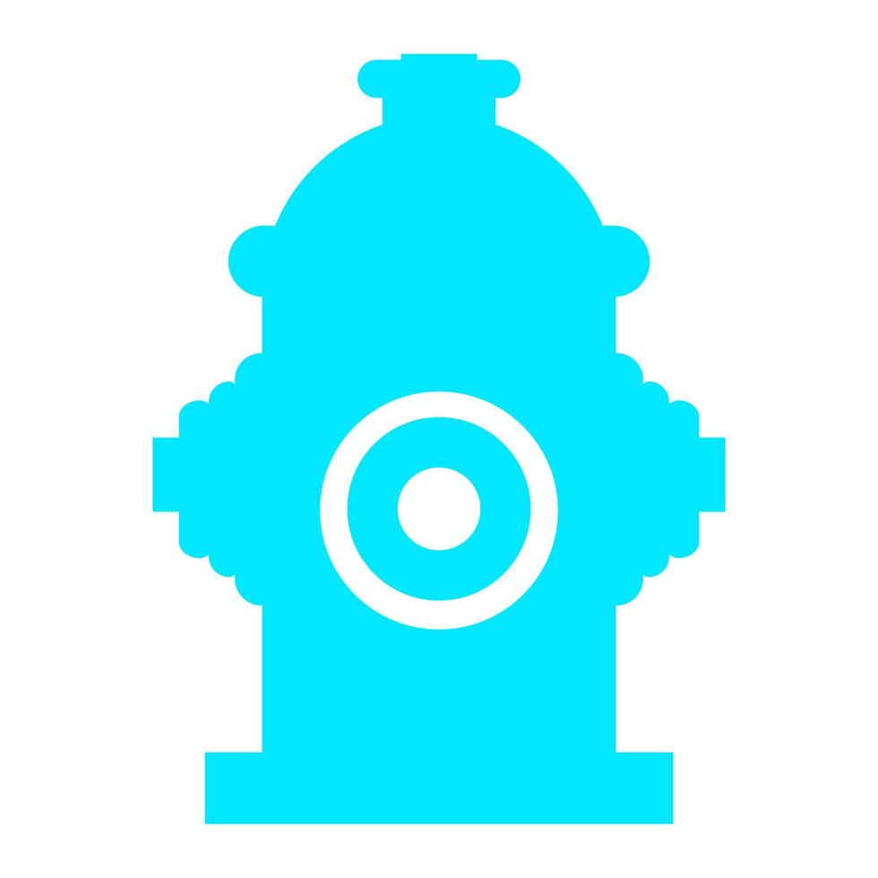 Hydrant on white background vector