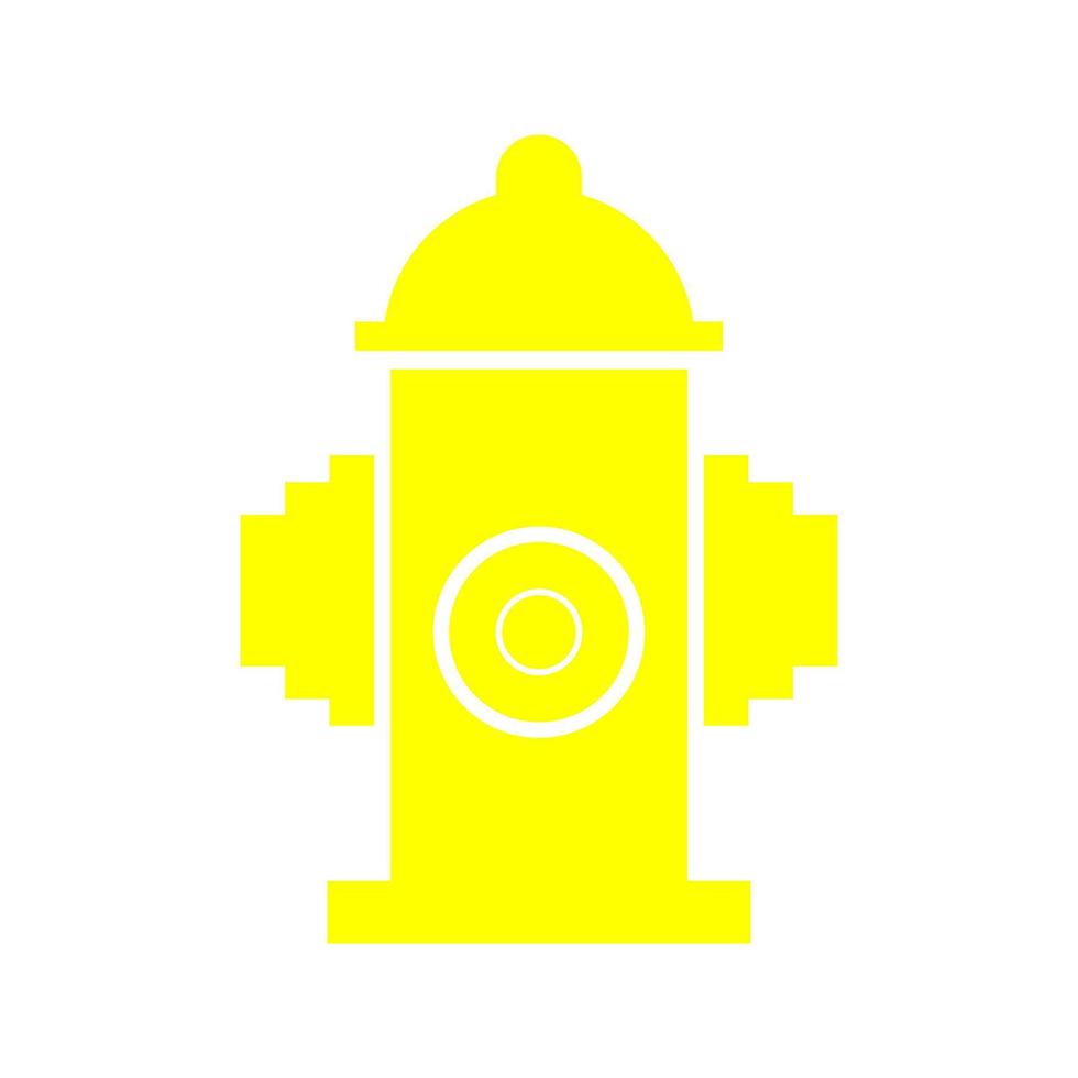 Hydrant on white background vector