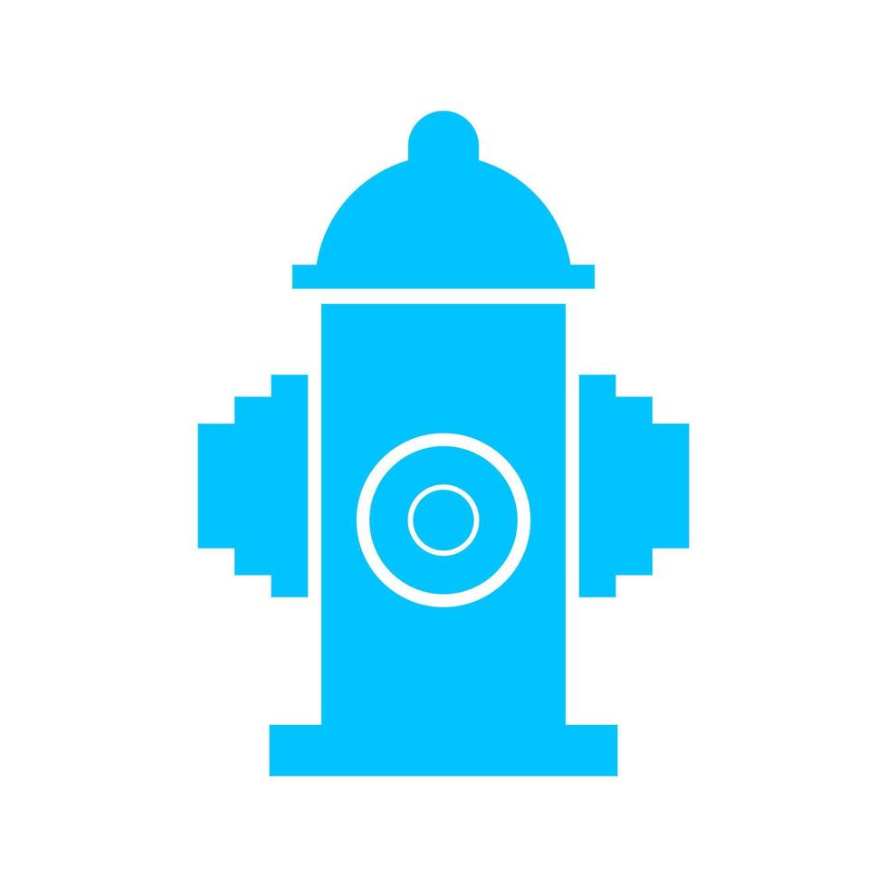 Hydrant on white background vector