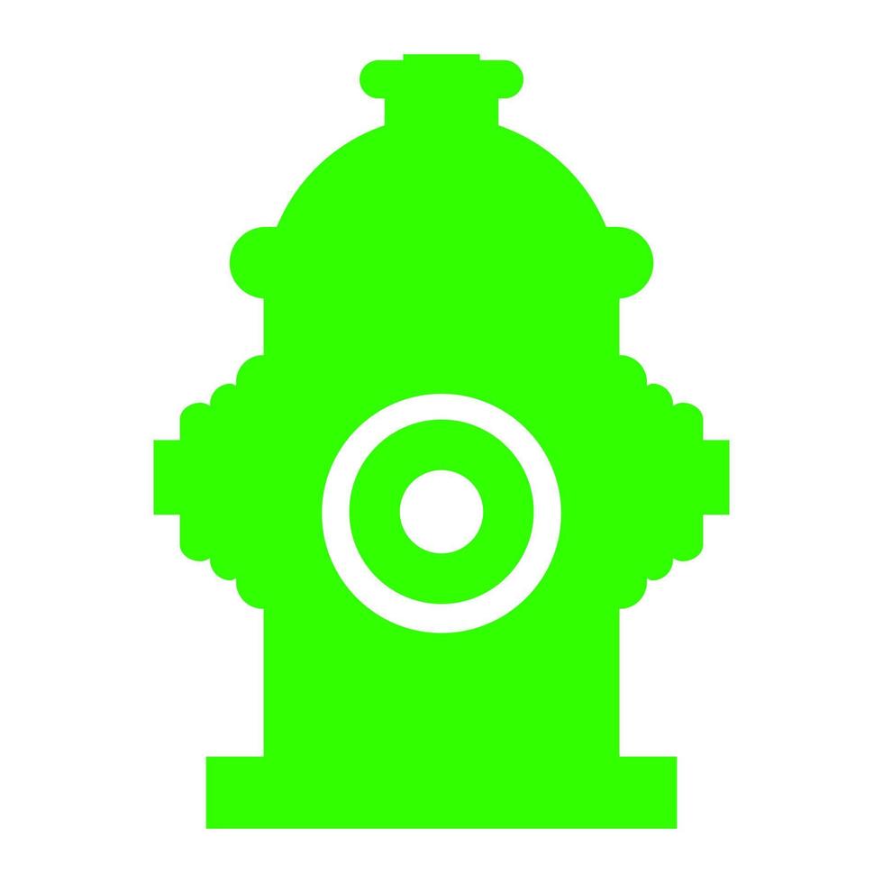 Hydrant on white background vector