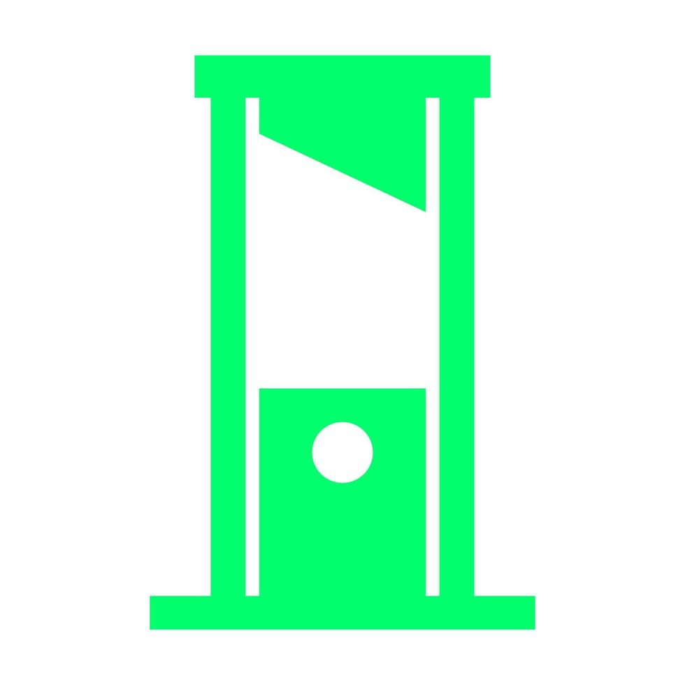 Guillotine on a white background vector
