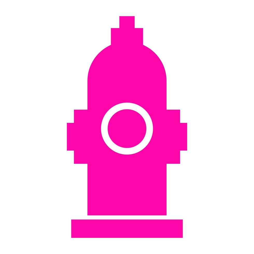 Hydrant on white background vector
