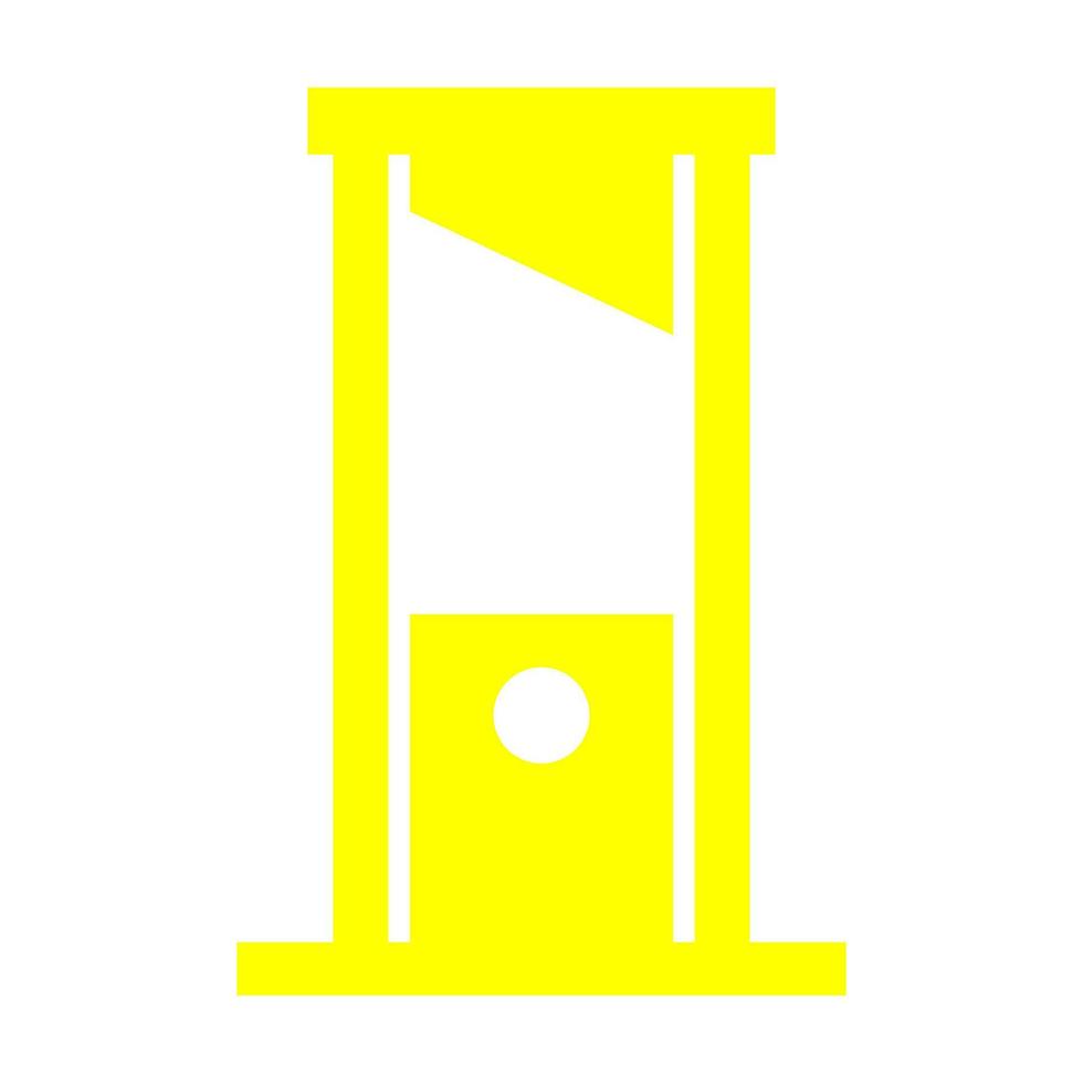 Guillotine on a white background vector