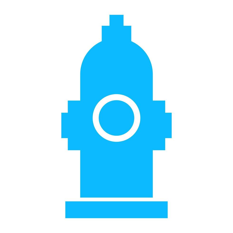 Hydrant on white background vector