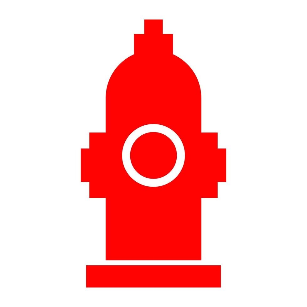 Hydrant on white background vector