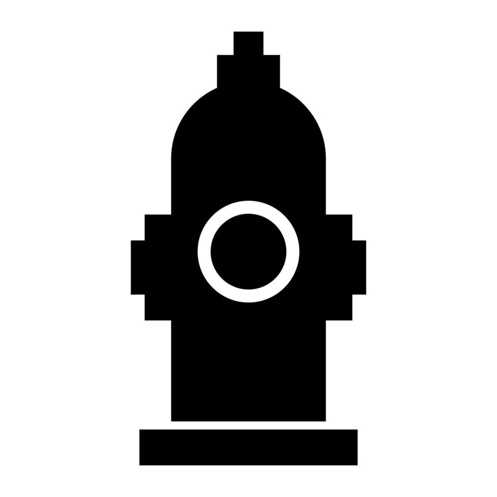 Hydrant on white background vector
