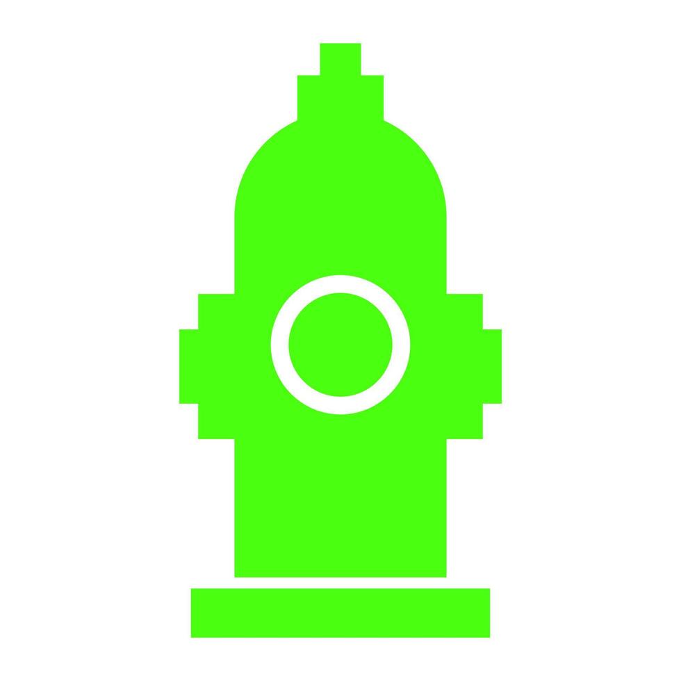 Hydrant on white background vector