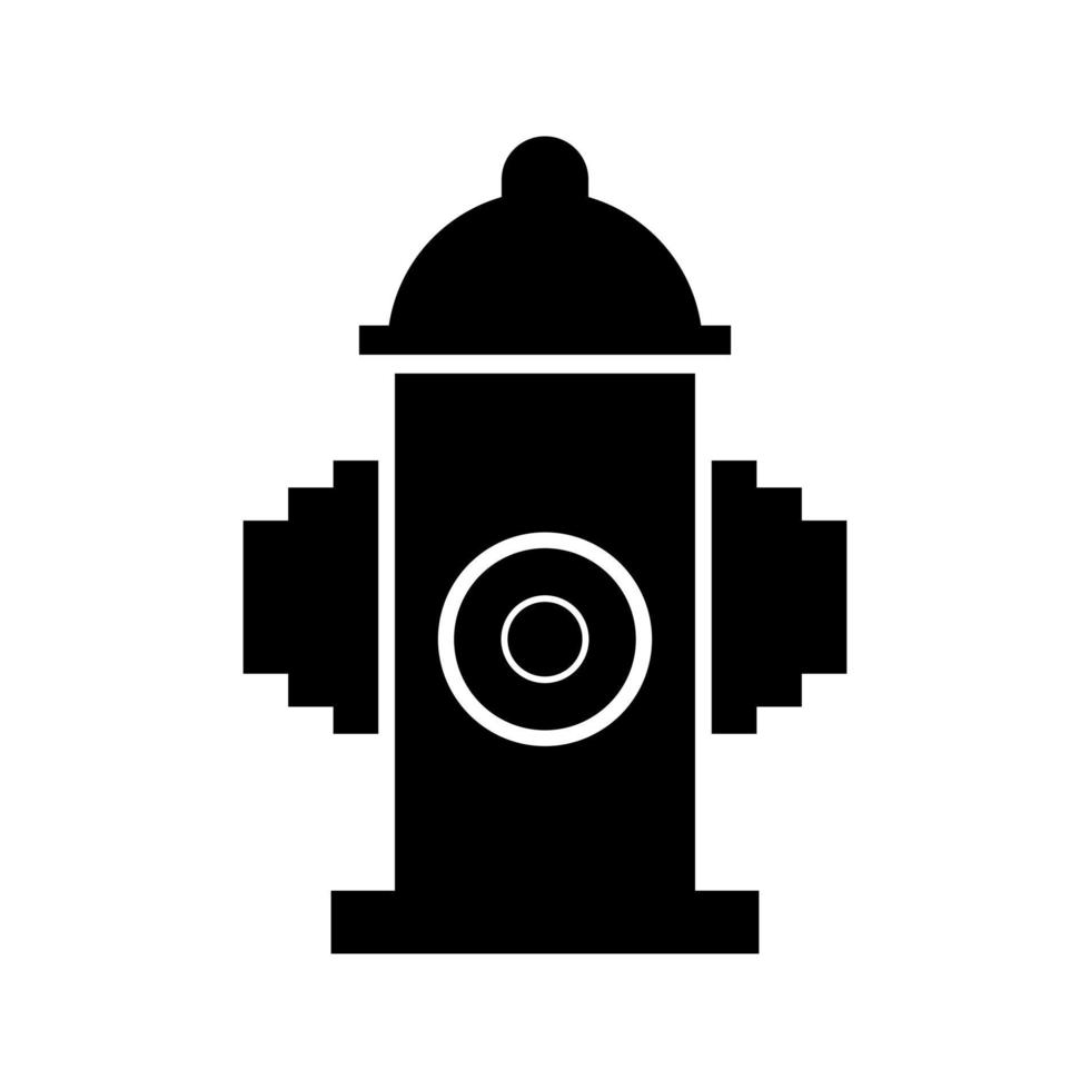 Hydrant on white background vector