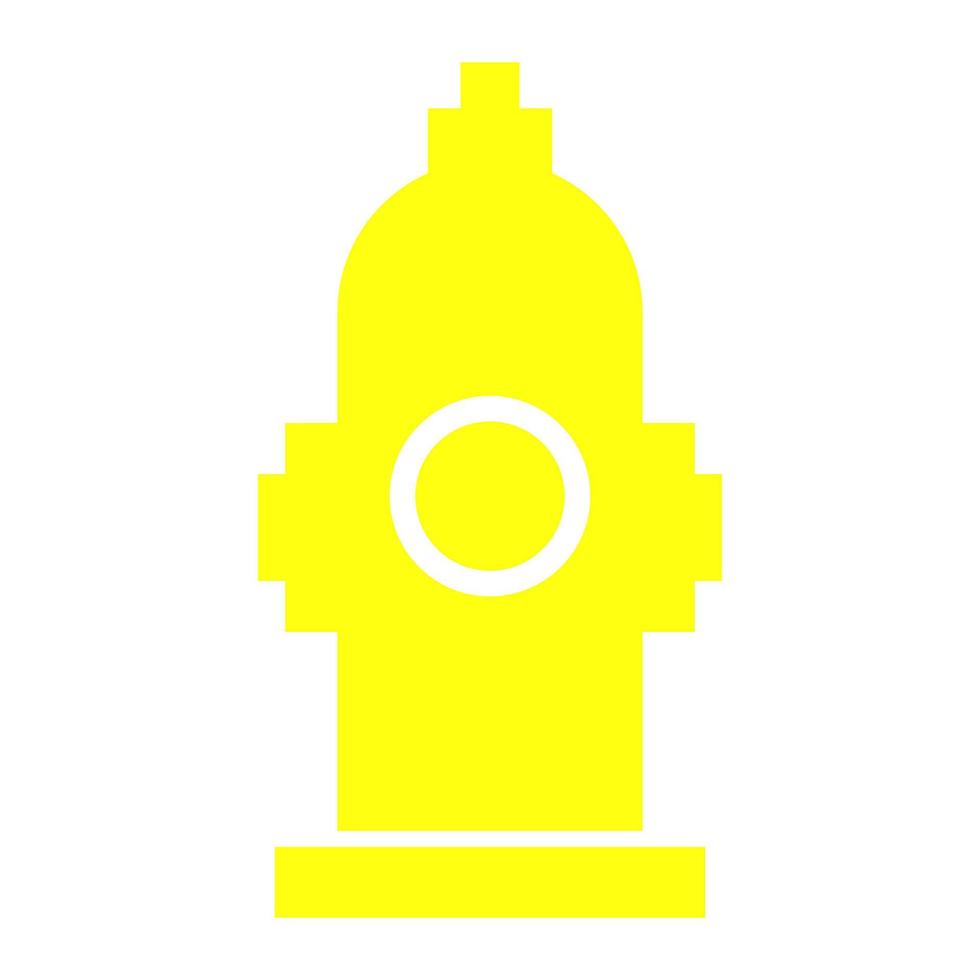 Hydrant on white background vector