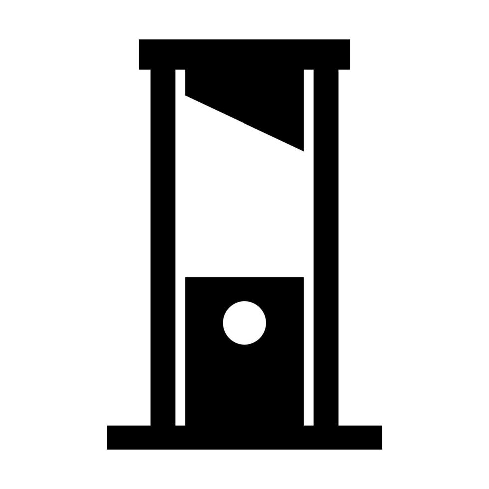 Guillotine on a white background vector