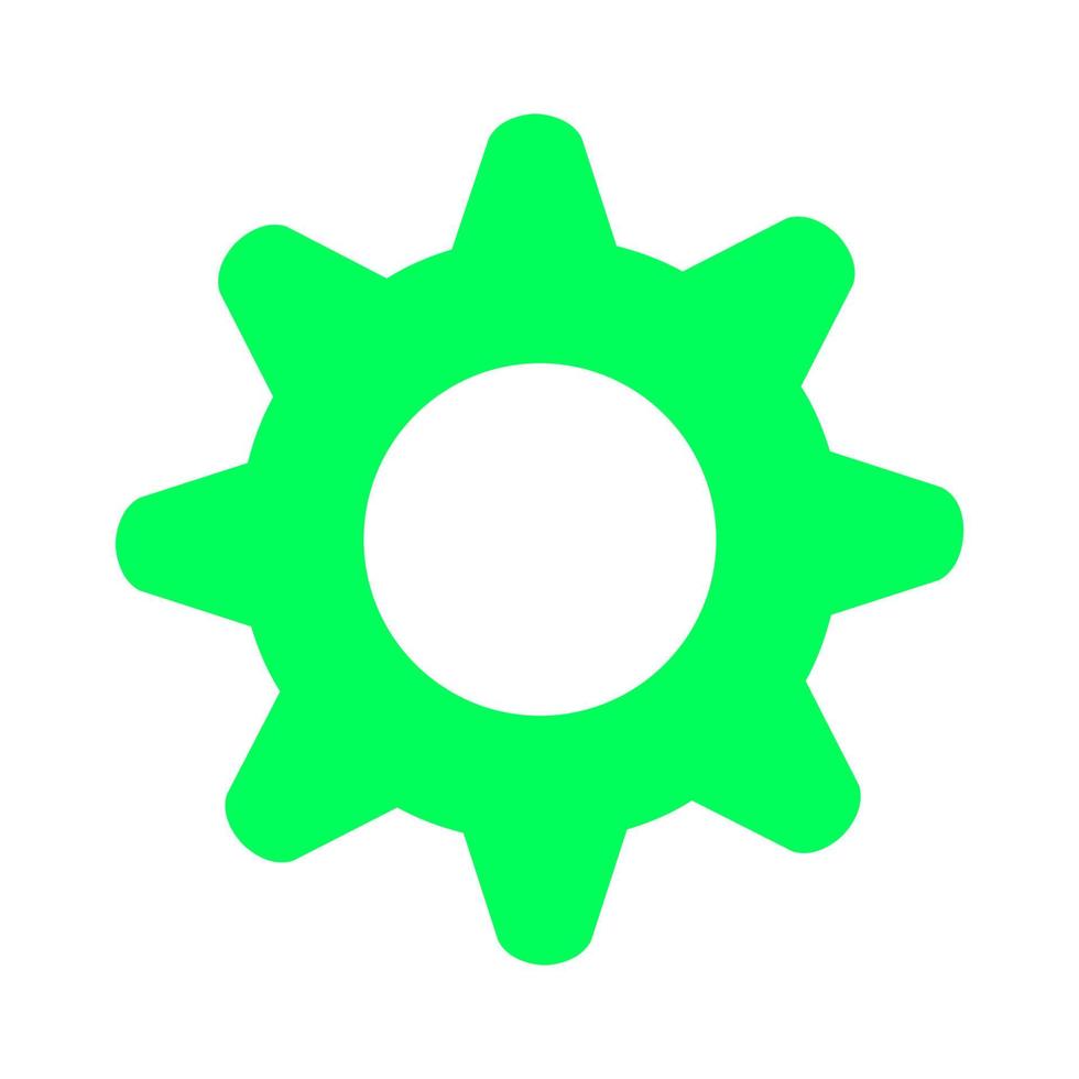 Gear illustrated on a white background vector