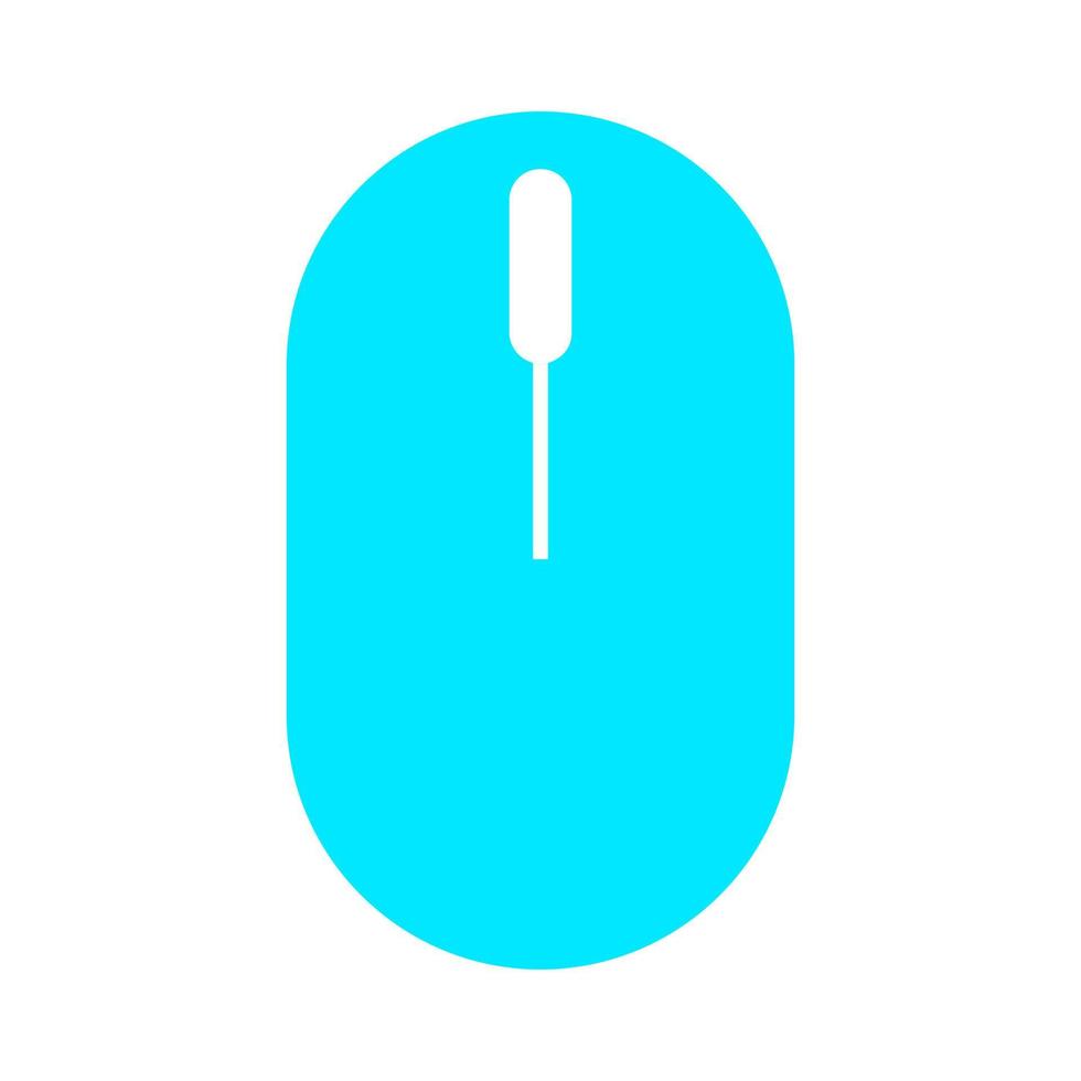 Mouse illustrated on a white background vector