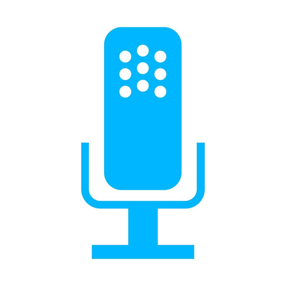 Microphone on white background vector