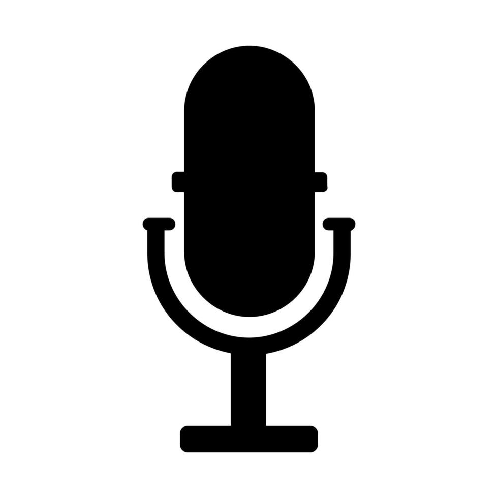 Microphone on white background 4793395 Vector Art at Vecteezy