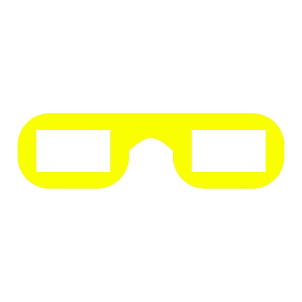 Gafas de cine sobre fondo blanco. vector